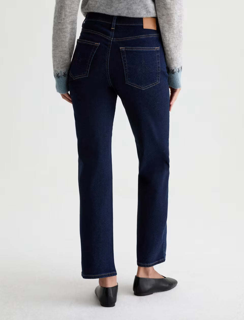 AG Jeans Mid-Rise Straight Jean