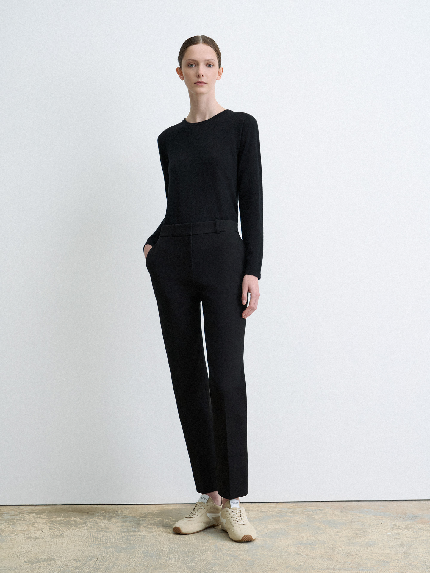 Pantalon En Coton Extensible