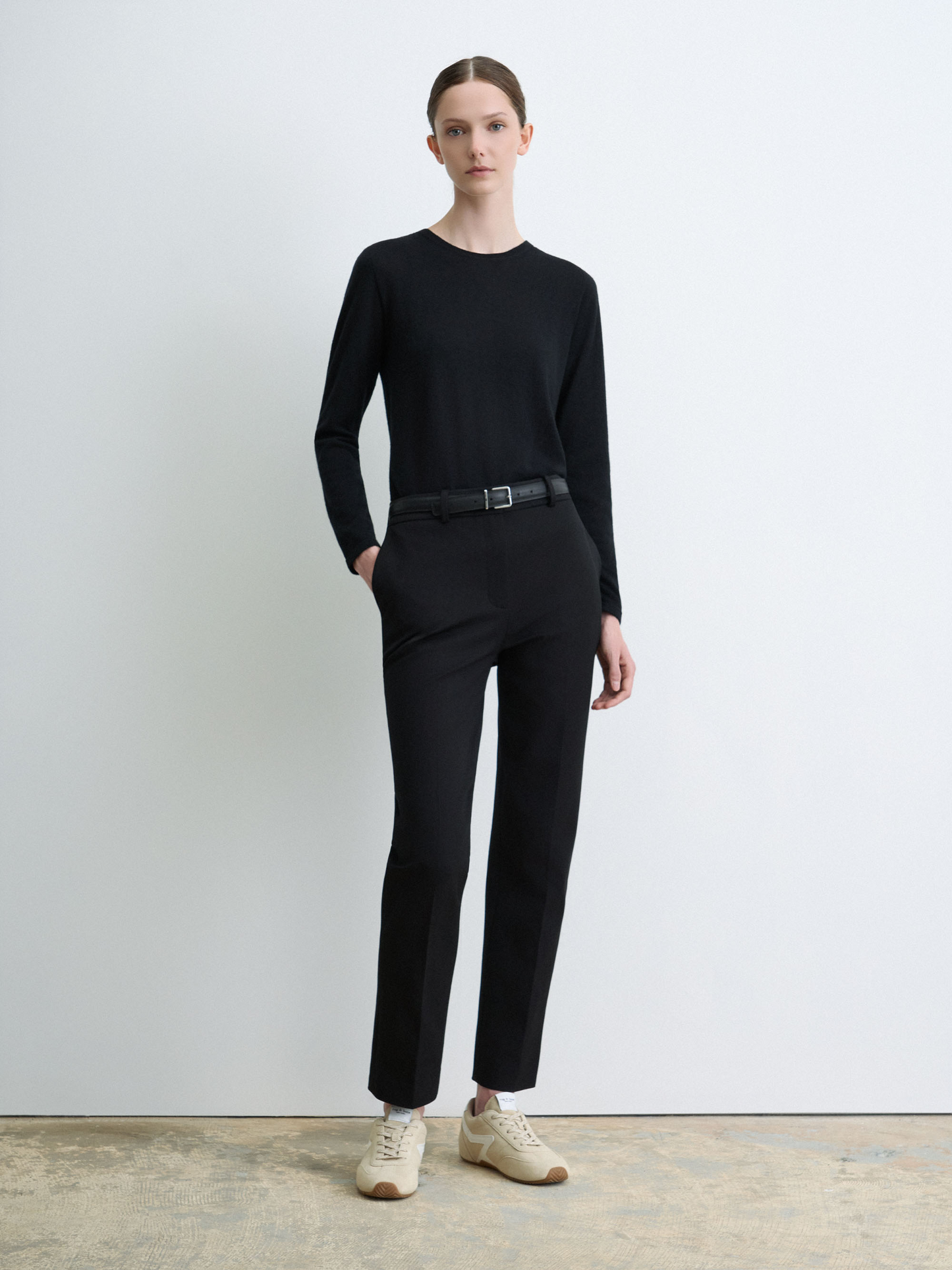 Pantalon En Coton Extensible