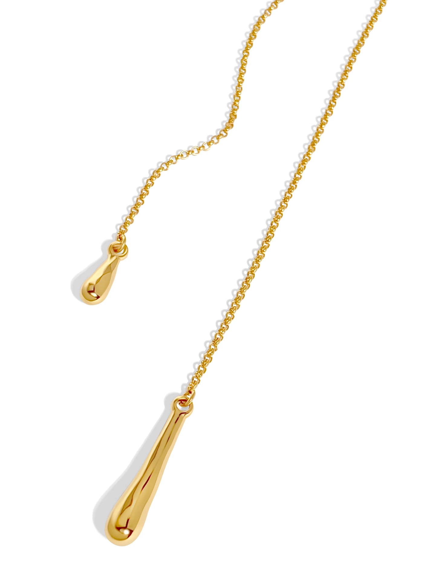 Collier Drip Lariat – Or
