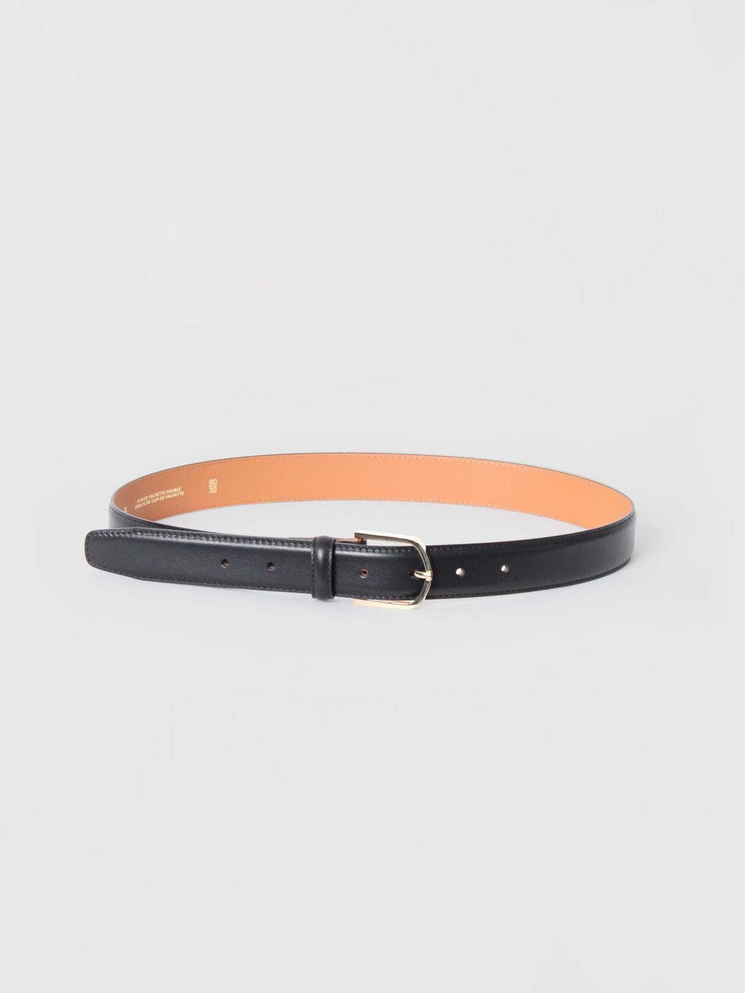 Maison Boinet 30Mm Belt Nappa Leather Lined Crust Leather