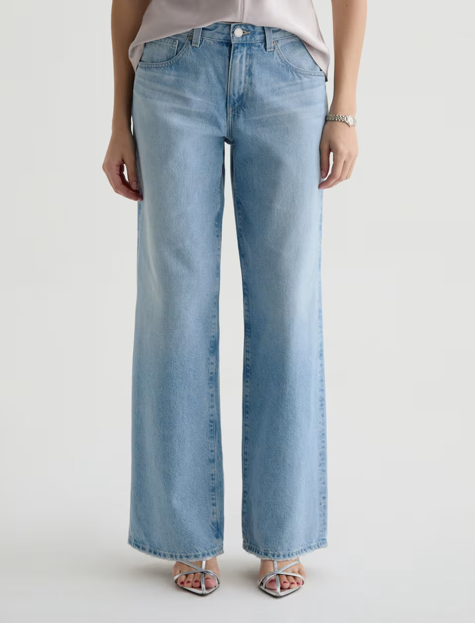 AG Jean Low-Rise Wide Leg Jean