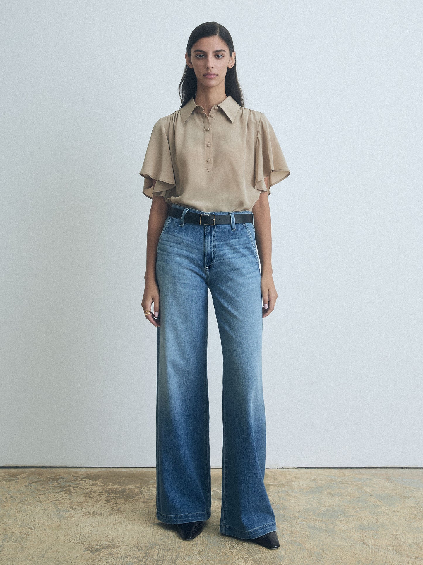Blouse à Manches Volantées