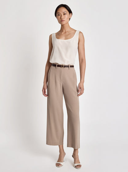 Cropped wide pant