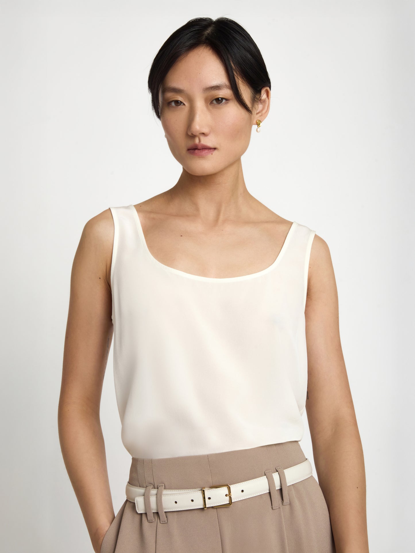 Silk tank top