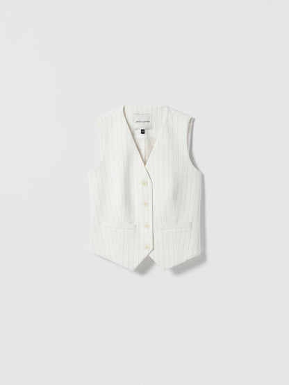 White vest on a light gray background