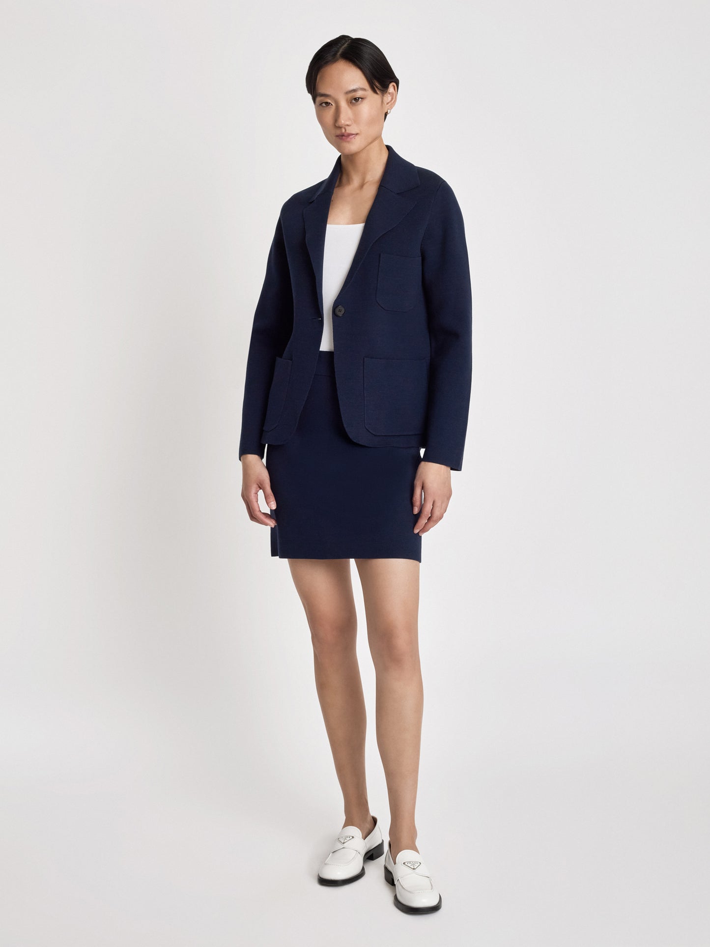 Cotton knit jacket
