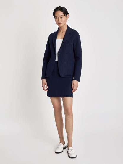 Cotton knit jacket