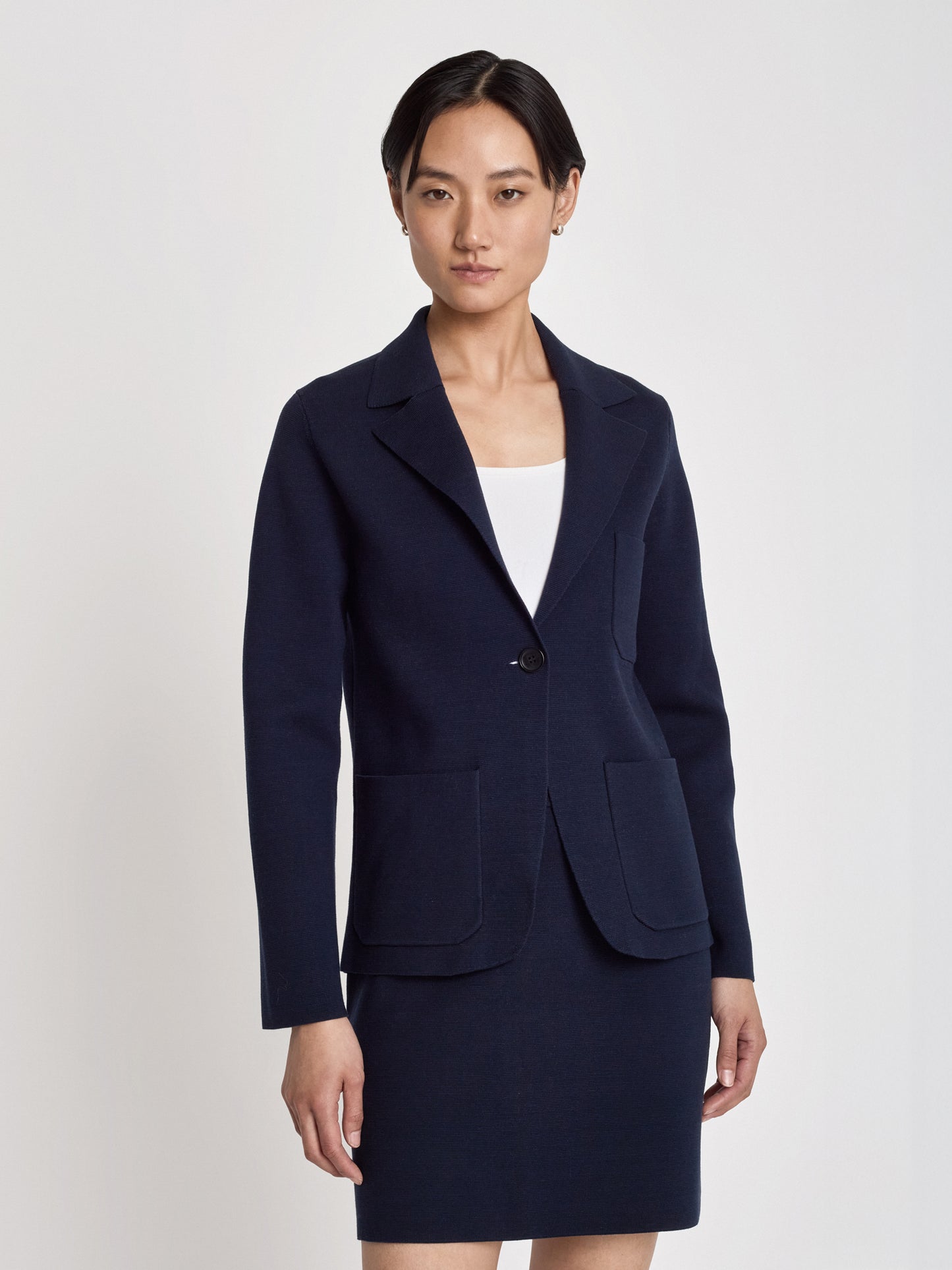 Cotton knit jacket