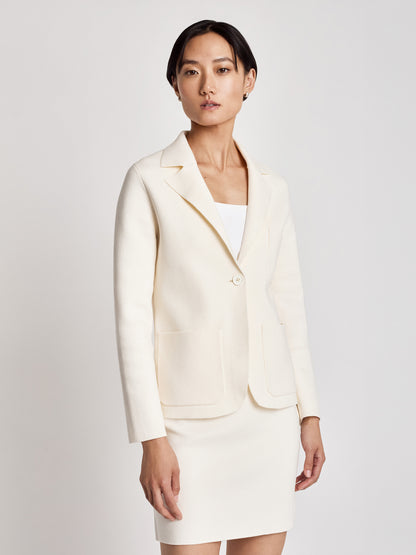 Cotton knit jacket