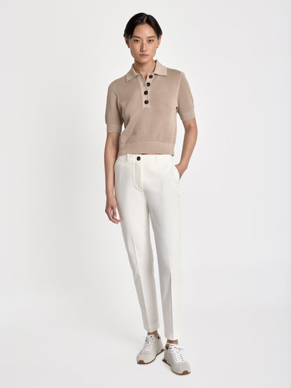Polo en coton mesh