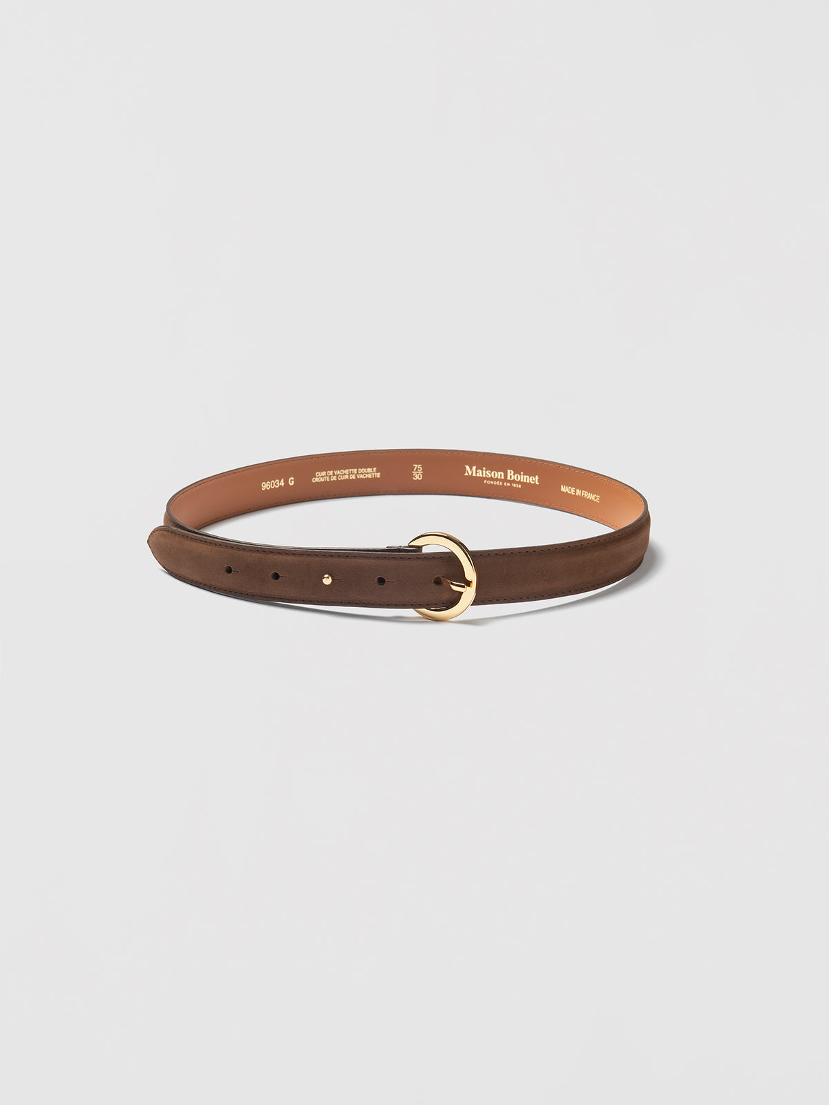 Prune 25Mm Belt In Nubuck Leather