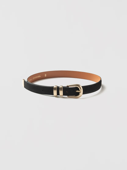 Maison Boinet 25mm Belt In Nubuck Leather