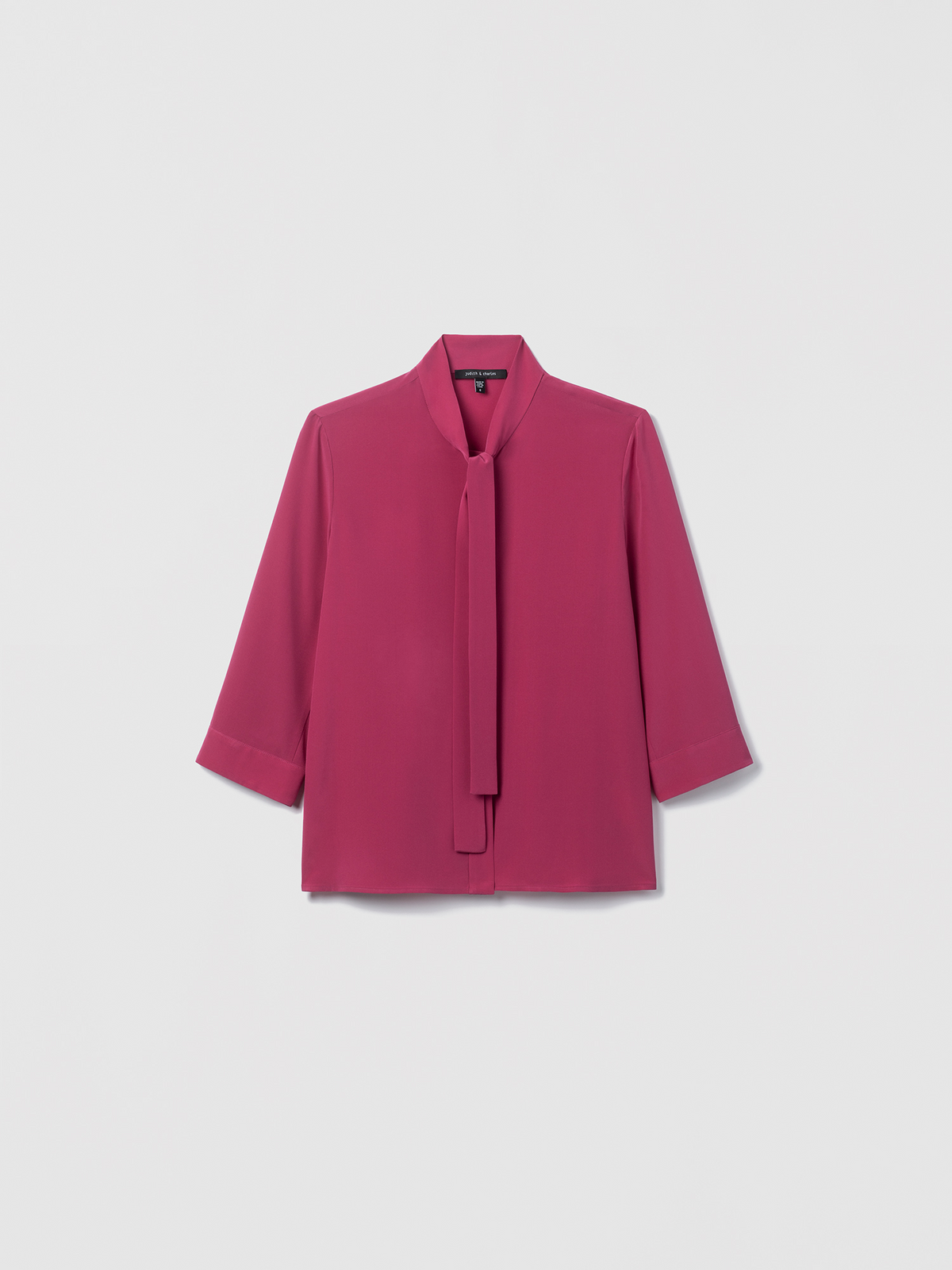 Silk Tie-Neck Blouse