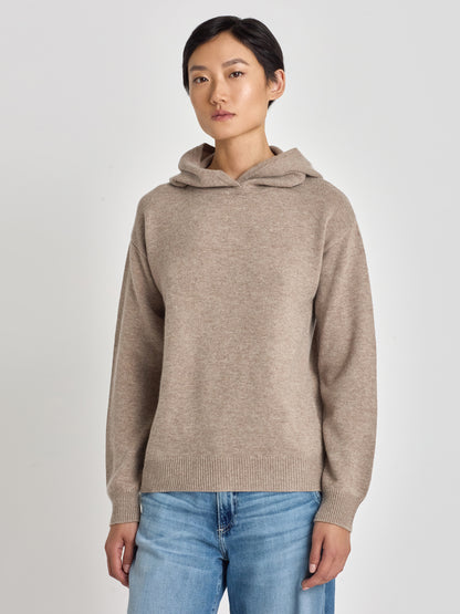Pull à capuche en cachemire