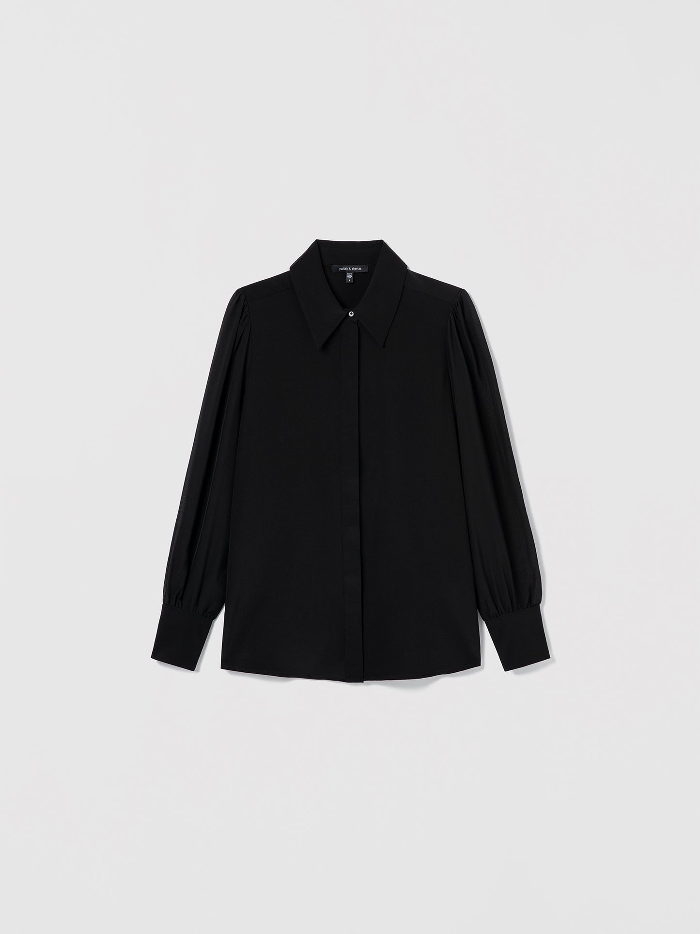 Blouse en Soie avec Col Chemise Classique