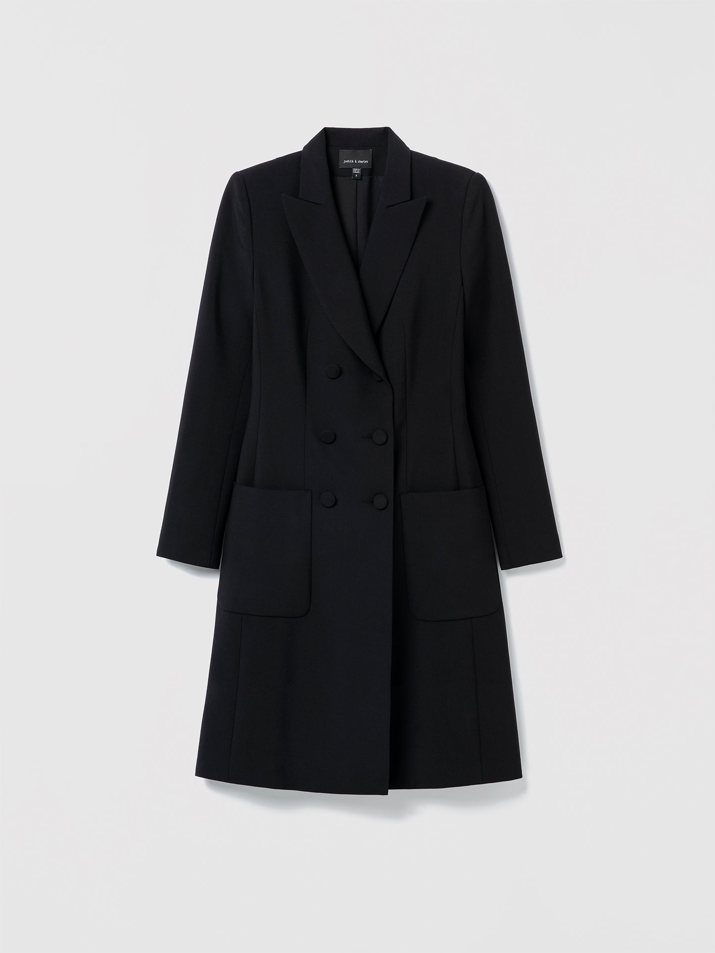 Black dress-coat on a light gray background