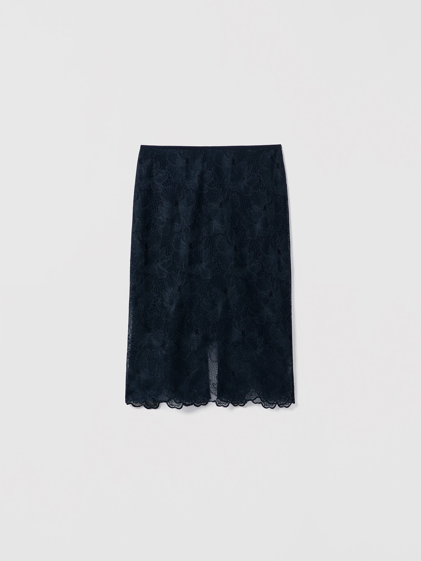 Tonal Floral Lace Skirt
