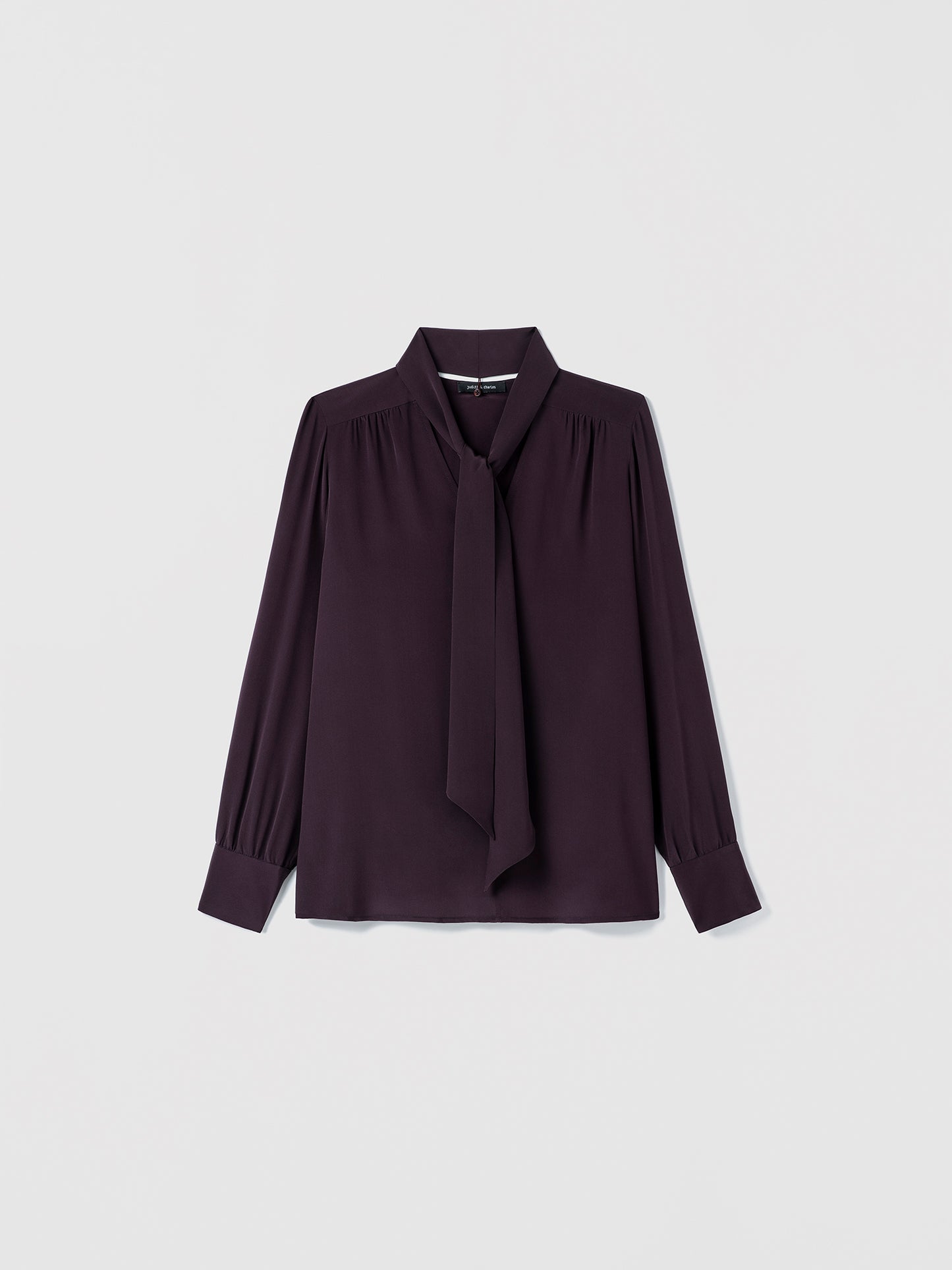 Blouse À Col En V Avec Foulard
