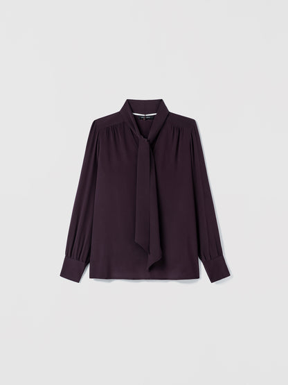 Blouse À Col En V Avec Foulard