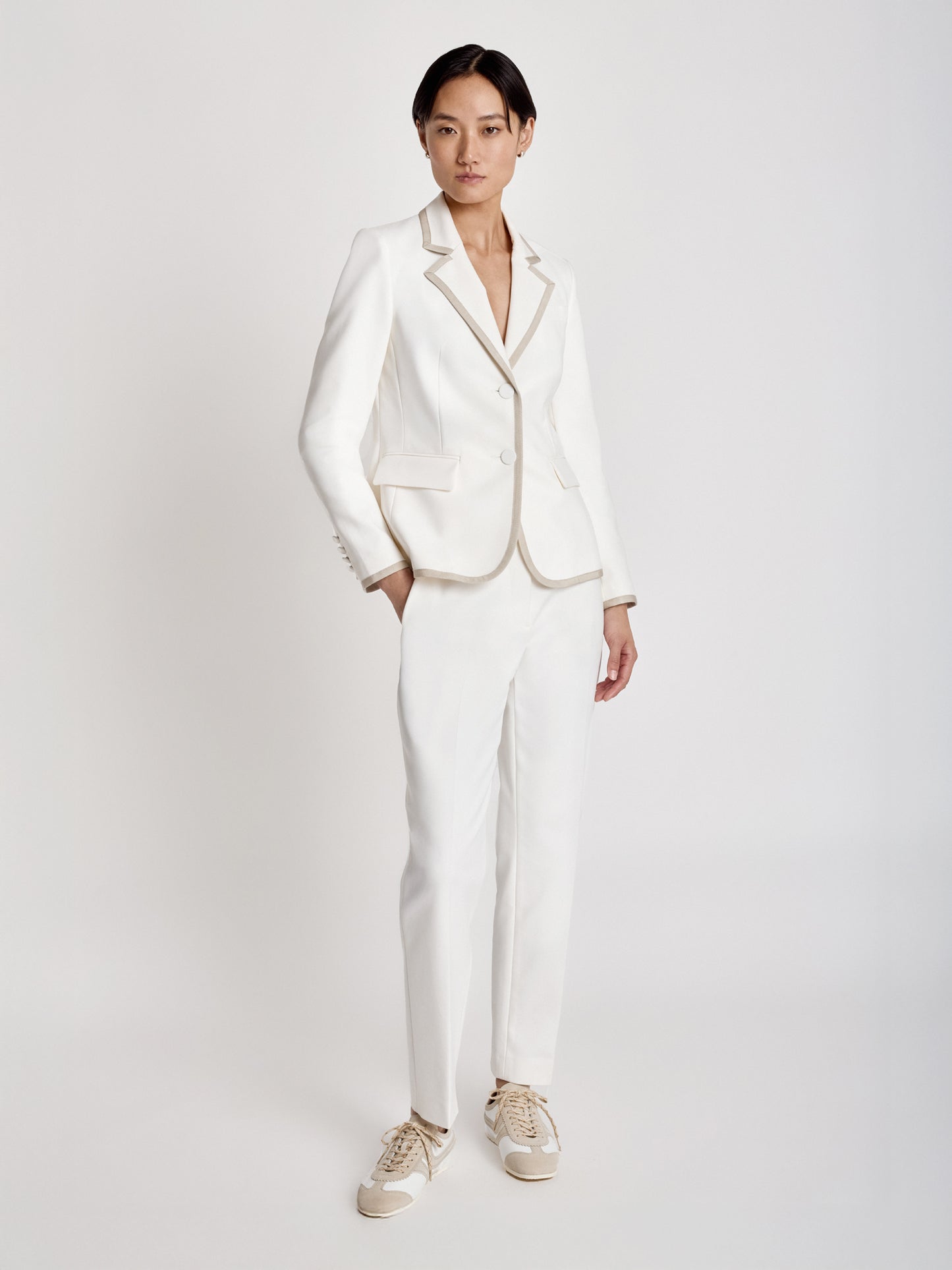 Extended waistband trouser