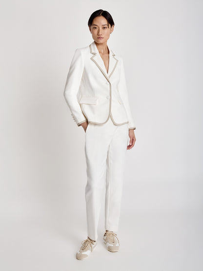 Extended waistband trouser