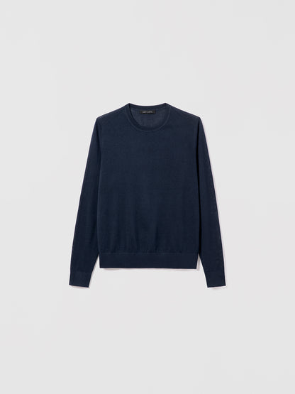 Fine cotton silk pullover