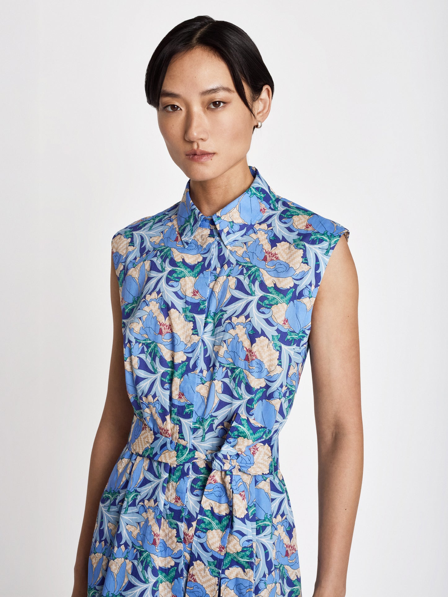 Robe ceinturée en Liberty Fabric
