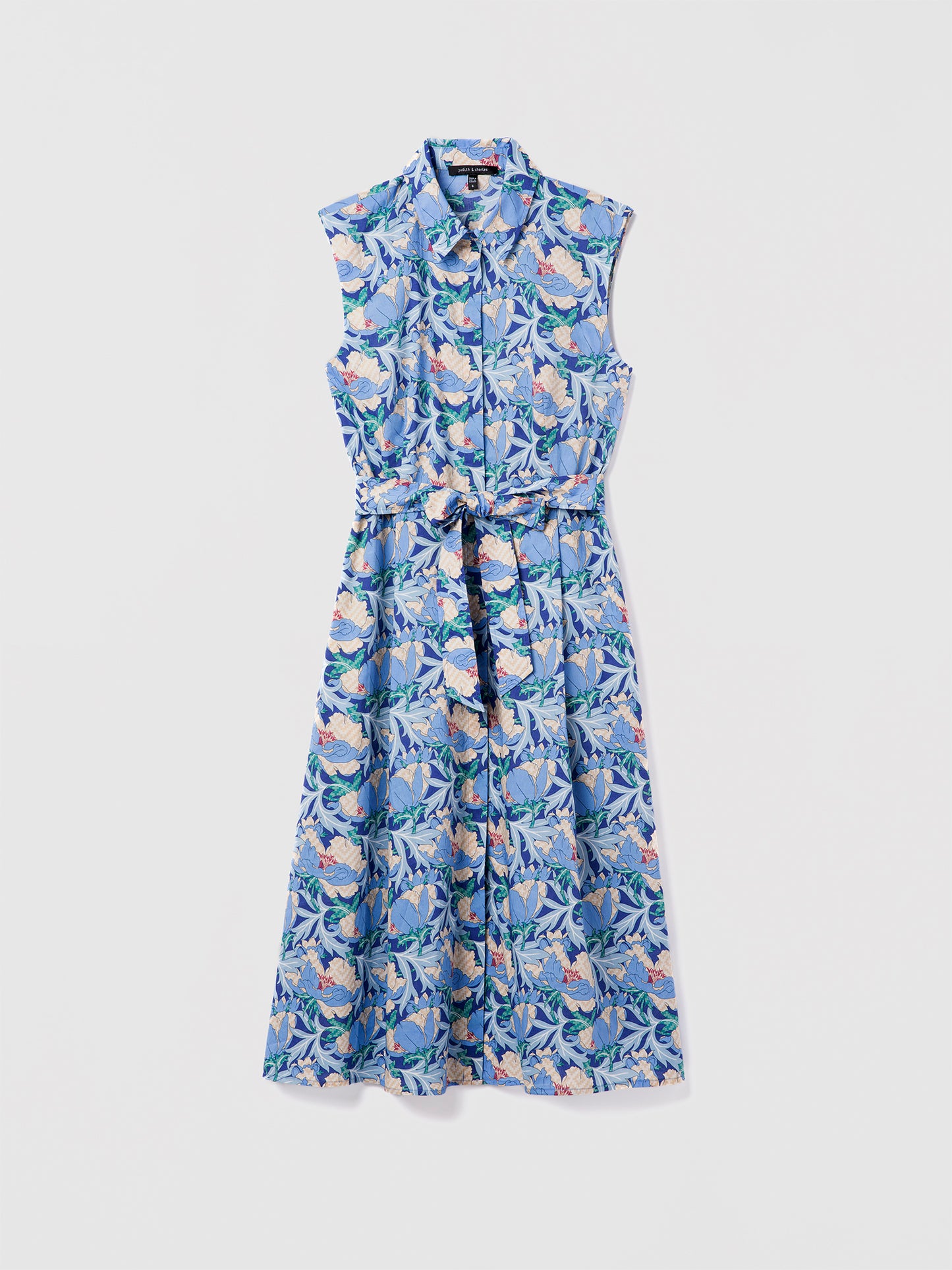 Robe ceinturée en Liberty Fabric