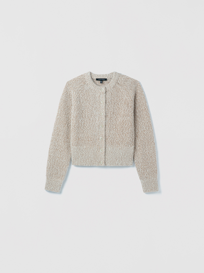 Cardigan En Maille De Mohair À Boutonnage Devant