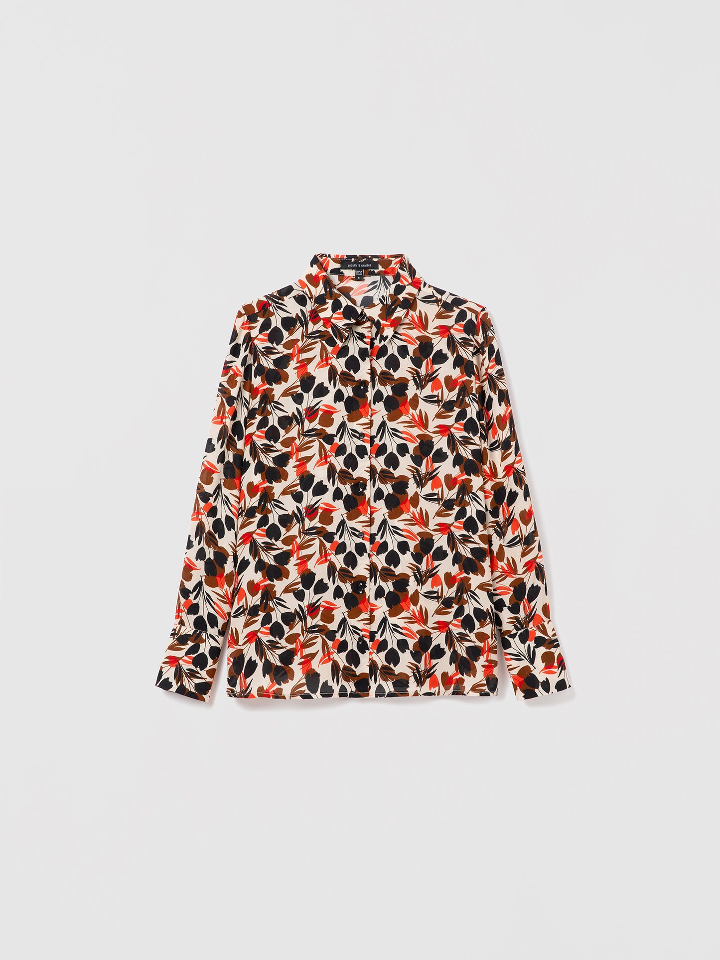 Silk Blouse With a Straight Cut