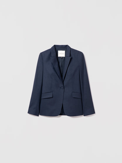Veste classique en laine extensible