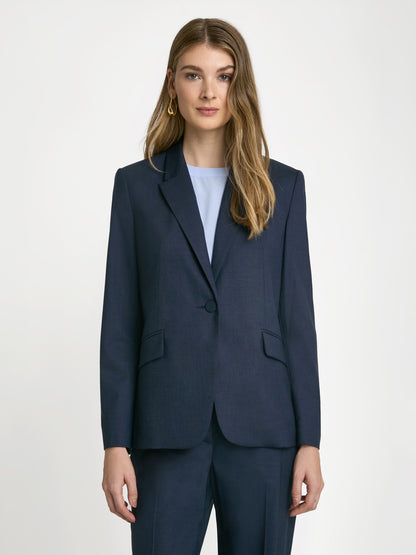 Veste classique en laine extensible