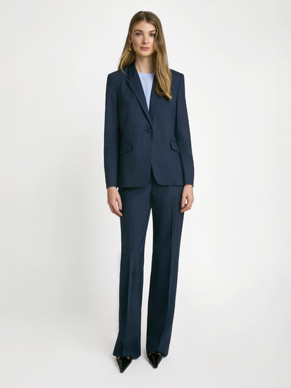 Veste classique en laine extensible