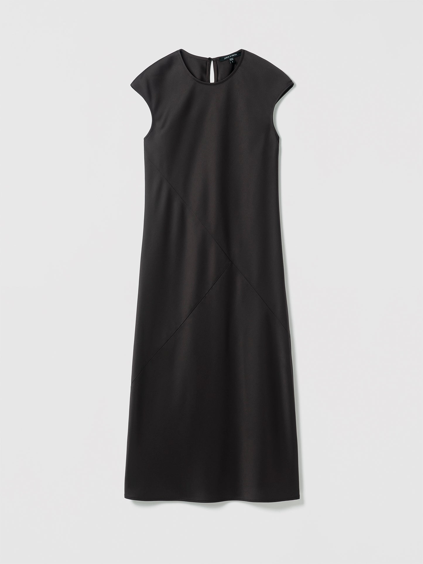 Matt Satin Cap Sleeve Dress