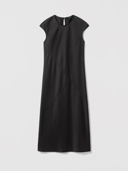 Matt Satin Cap Sleeve Dress