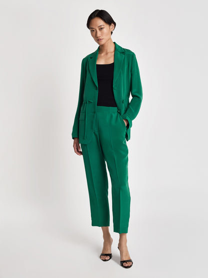 Silk belted jacket