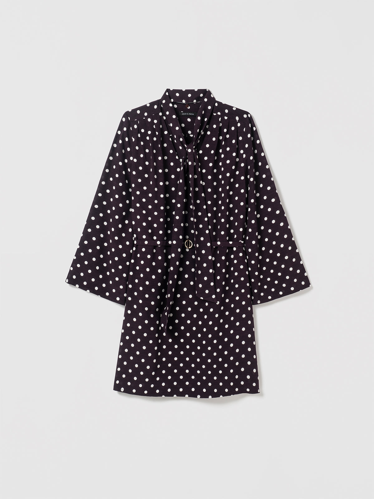Shirt Dress With Scarf