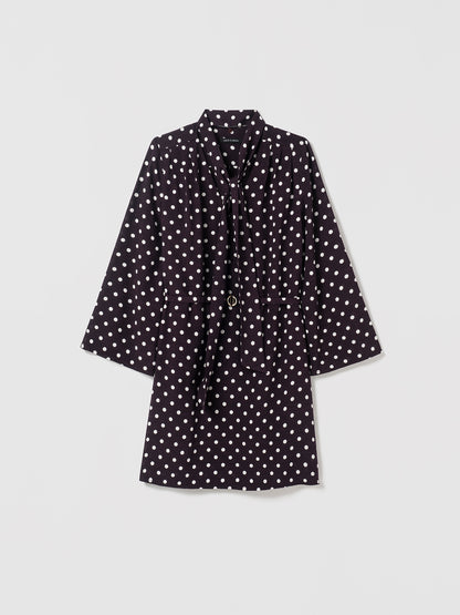 Shirt Dress With Scarf
