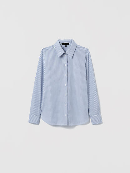 Long Sleeve Poplin Blouse