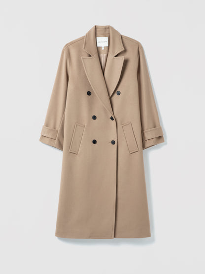 Wool cashmere DB coat