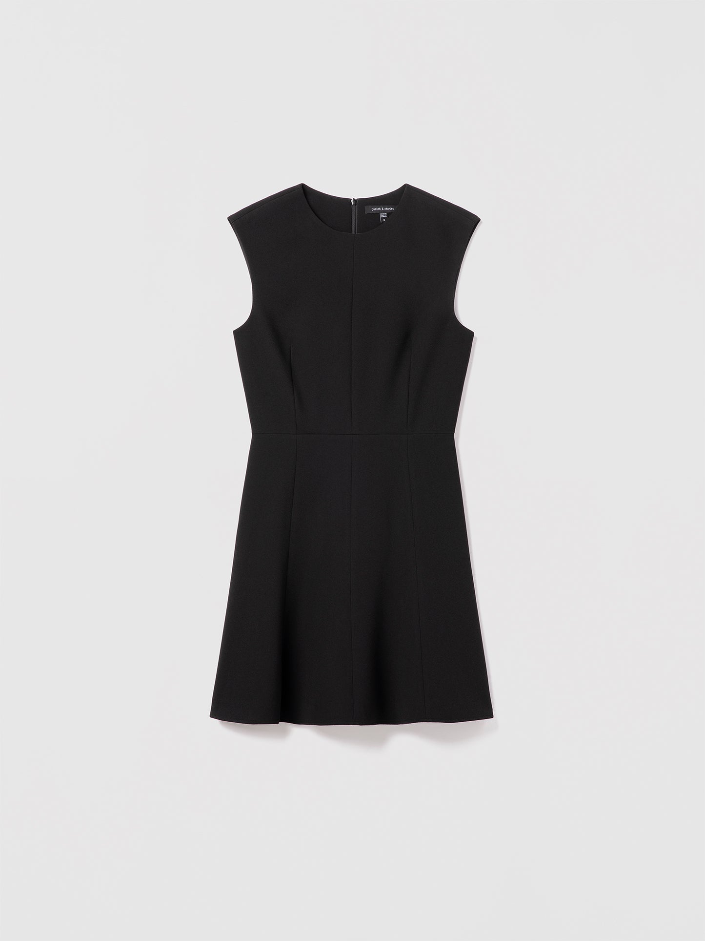 Stretch crepe skater dress