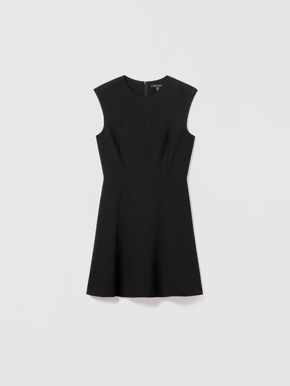 Stretch crepe skater dress