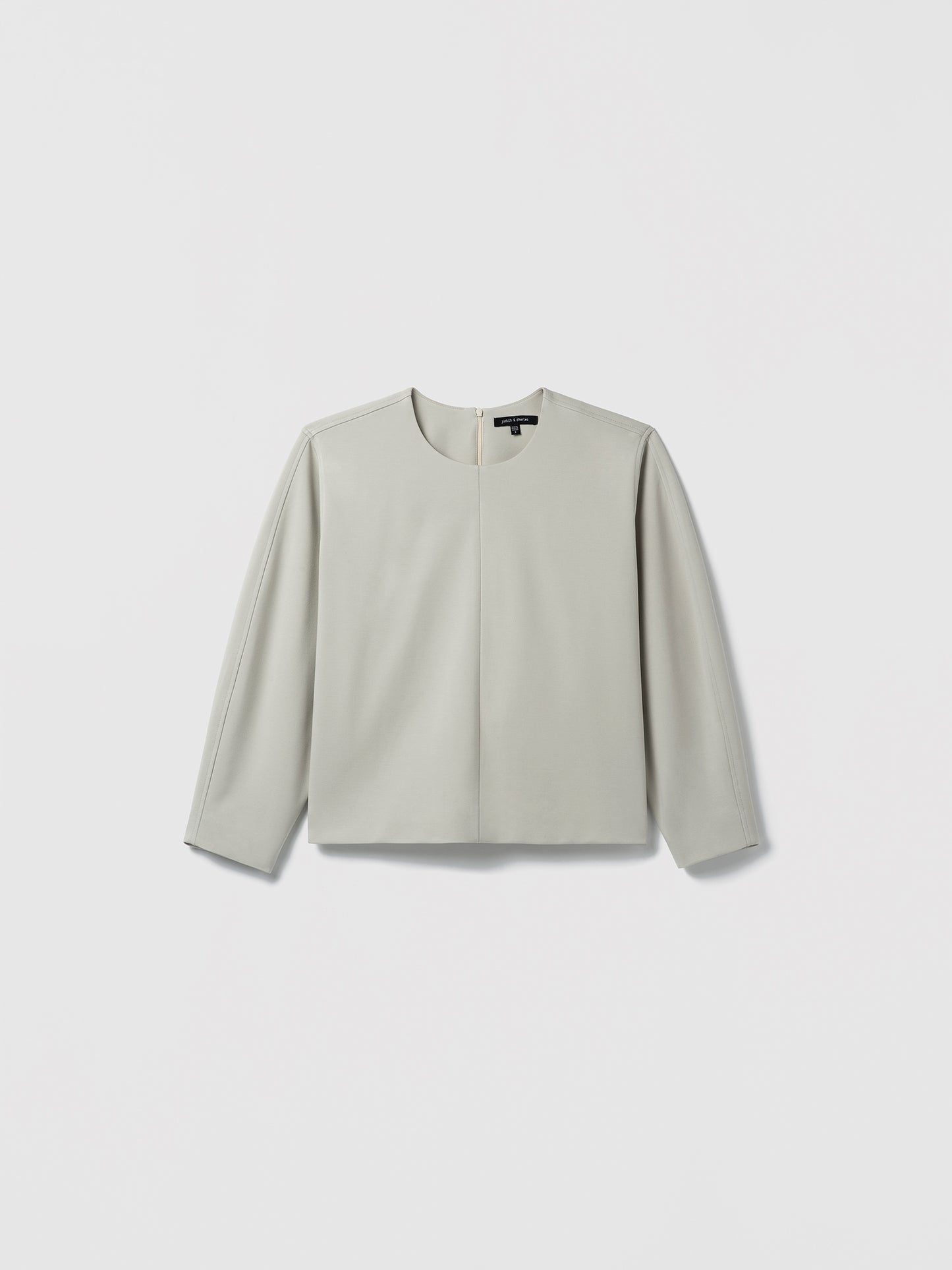 Light gray blouse on a white background