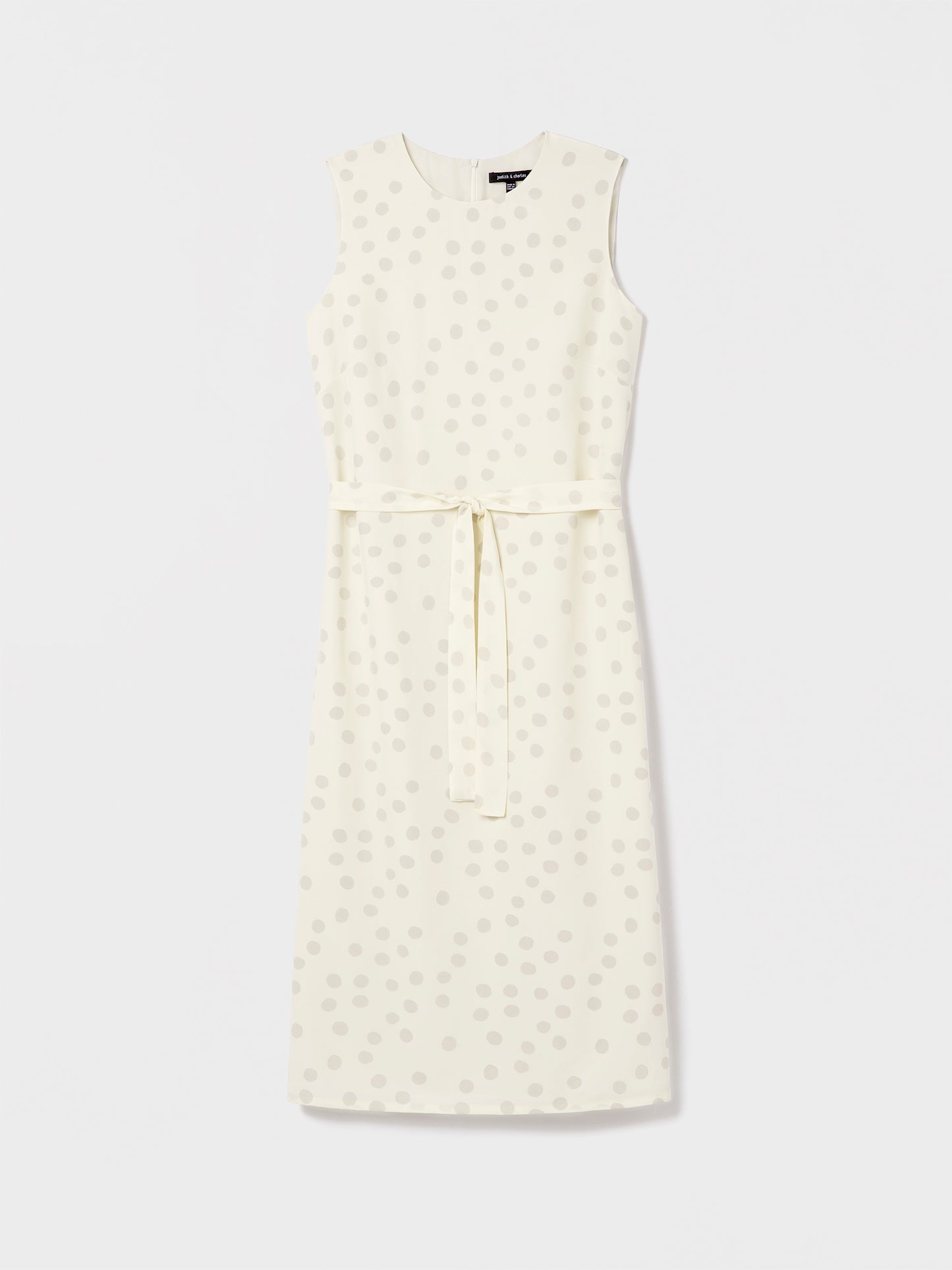 Robe en soie à pois