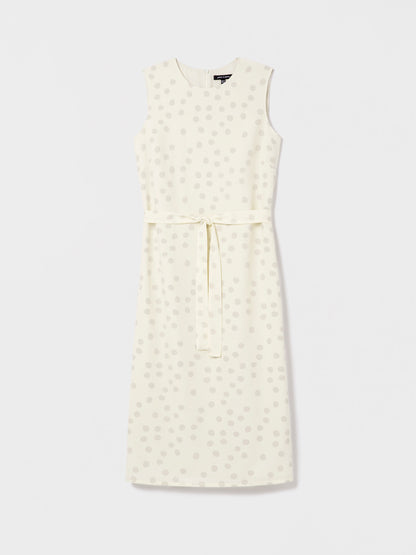 Robe en soie à pois