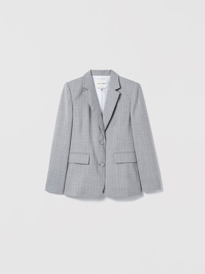 Grey pinstripe tailored jacket