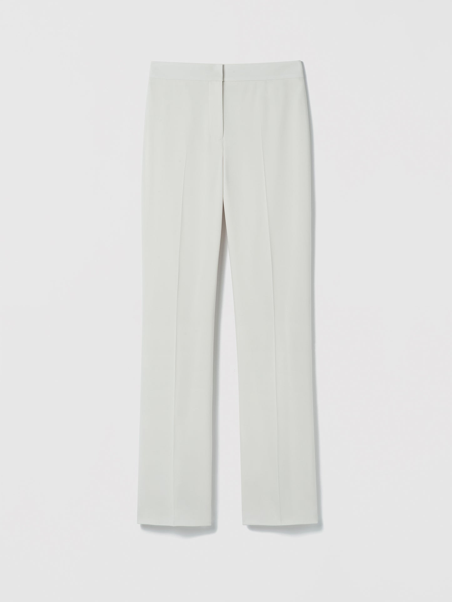 White pants on a light gray background
