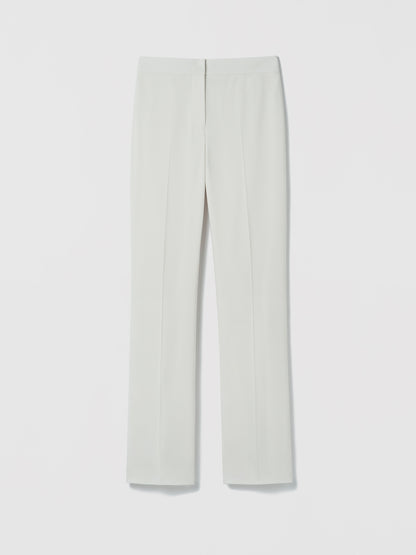 White pants on a light gray background