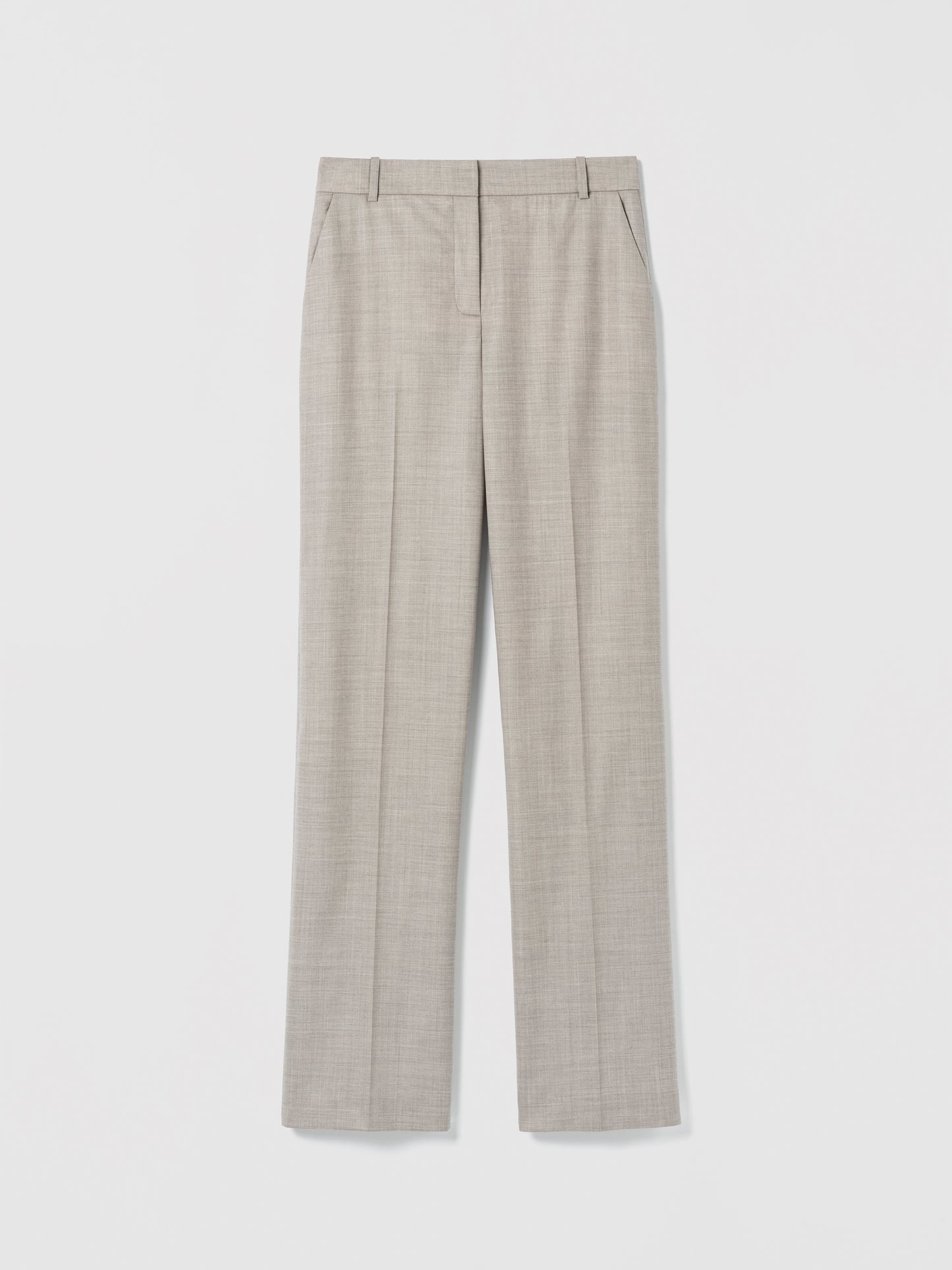 Taupe melange pants flatshot